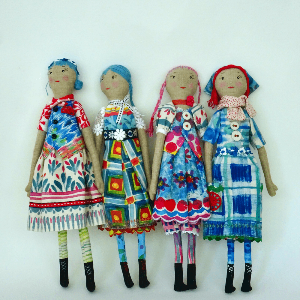 Mimi, art doll — Sarah Campbell Designs